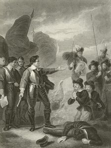 クロムウェルは軍の反乱を鎮圧した 作： Robert Smirke
